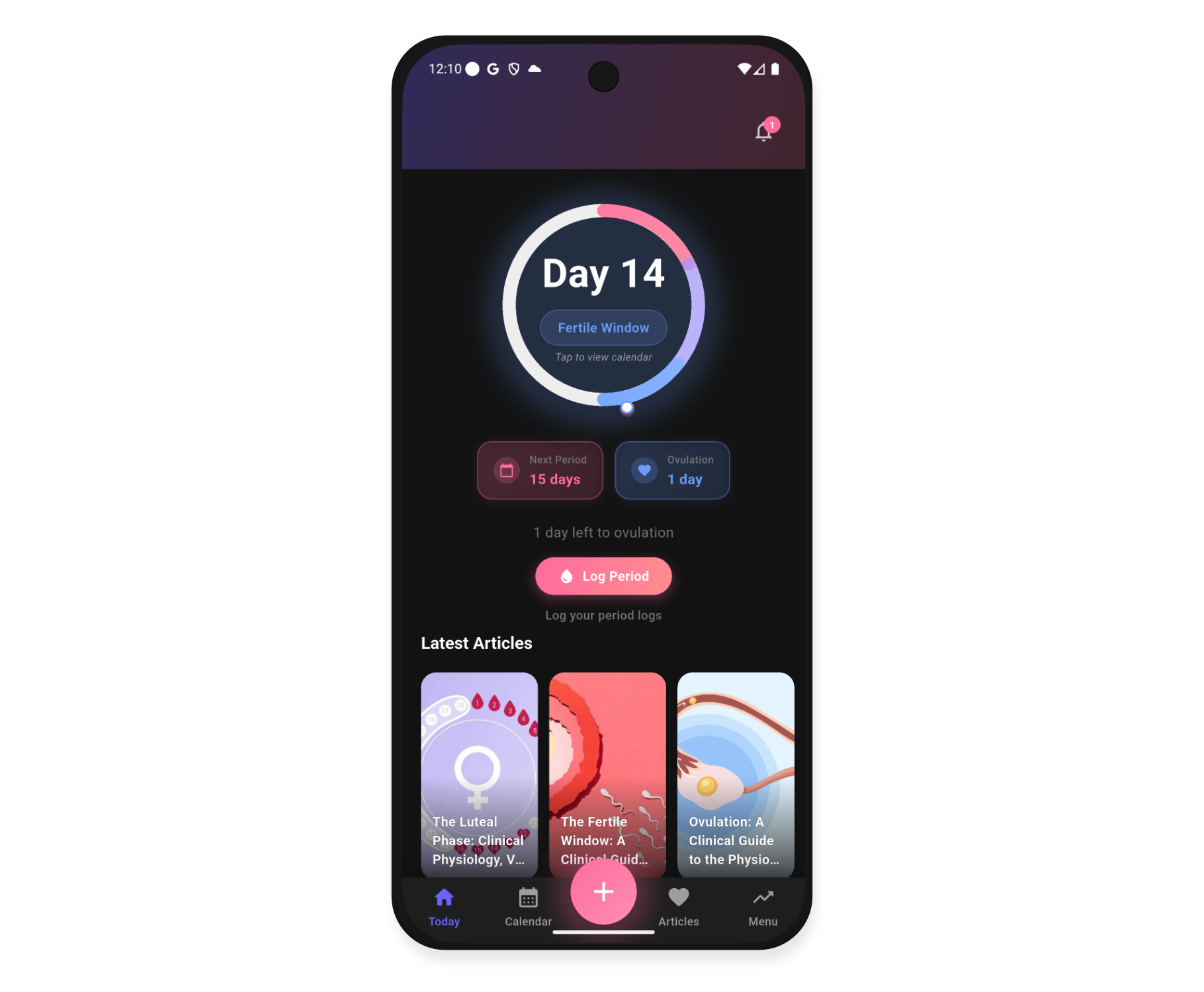 Oveli App Home Screen